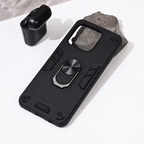 Futrola - maska Hard Ring za Huawei Honor X6b crna.