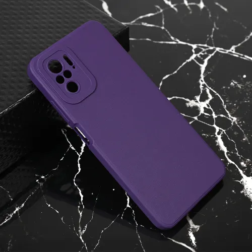 Futrola - maska Teracell Giulietta za Xiaomi Redmi Note 10/Redmi Note 10S mat tamno ljubicasta.