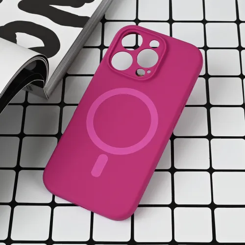 Futrola - maska Magsafe Pure color za iPhone 16 Pro 6.3 tamno pink.