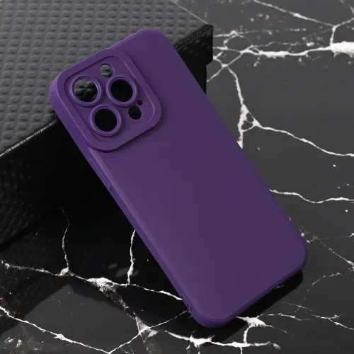 Futrola - maska Teracell Giulietta za iPhone 13 Pro 6.1 mat tamno ljubicasta.