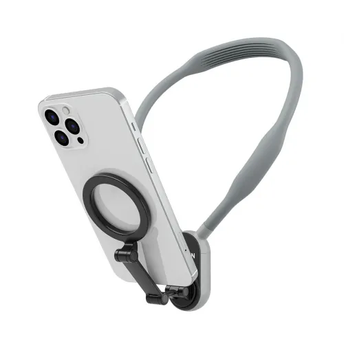 Okovratni drzac za mobilni telefon magnetic sivi.
