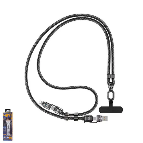 Crossbody visenamenski USB Data kabl Remax Vanguard 240W C7(A+C-C+L) 1,5m.