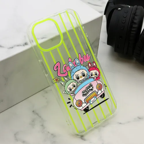 Futrola - maska print PARTY za iPhone 15 (6.1) zuta LBB004 (MS).