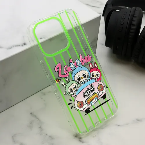 Futrola - maska print PARTY za iPhone 16 Pro (6.3) zelena LBB004 (MS).