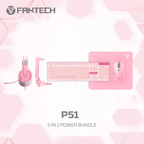 Combo set Gaming Fantech P51 Power 5u1 Sakura.