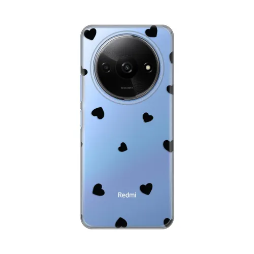 Silikonska futrola - maska print Skin za Xiaomi Redmi A3 Hearts.