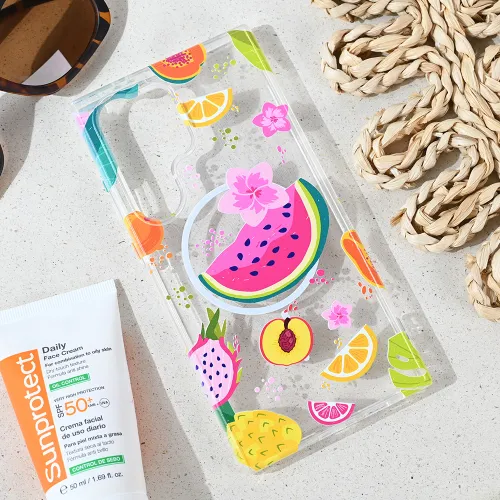 Futrola - maska print Magsafe za Samsung S928B Galaxy S24 Ultra Summer Fruits.