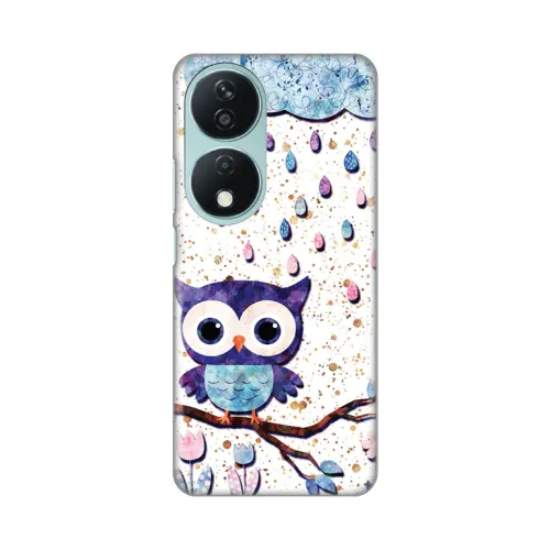 Silikonska futrola - maska print Skin za Huawei Honor X7b Owl.
