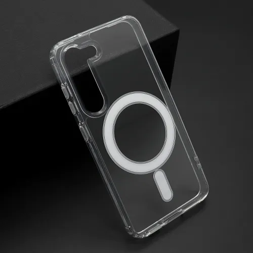 Futrola - maska STANDARD MagSafe za Samsung S911B Galaxy S23 5G providna (bela) (MS).