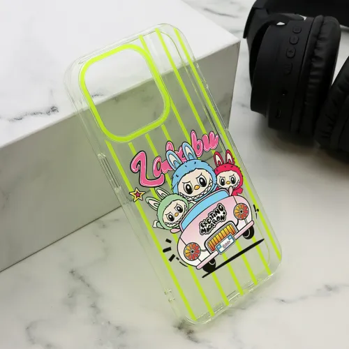 Futrola - maska print PARTY za iPhone 15 Pro (6.1) zuta LBB004 (MS).