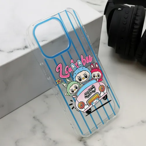 Futrola - maska print PARTY za iPhone 16 Pro (6.3) plava LBB004 (MS).