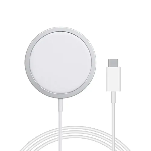 Bezicni punjac Magsafe 15W sa Type C kablom beli model 1 (MS).