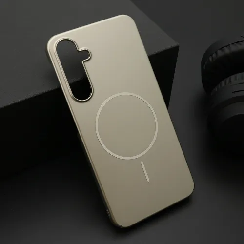 Futrola - maska PURE mat MagSafe za Samsung A556 Galaxy A55 5G zlatna (MS).