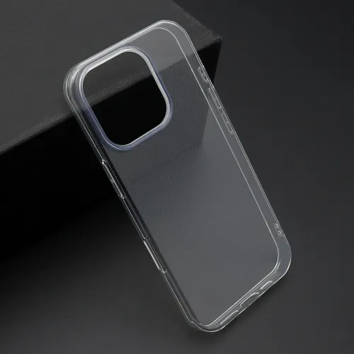 Futrola - maska ultra tanki PROTECT silikon za iPhone 16 Pro (6.3) providna (bela) (MS).