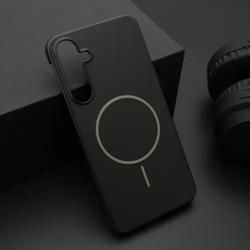 Futrola - maska PURE mat MagSafe za Samsung A556 Galaxy A55 5G crna (MS).