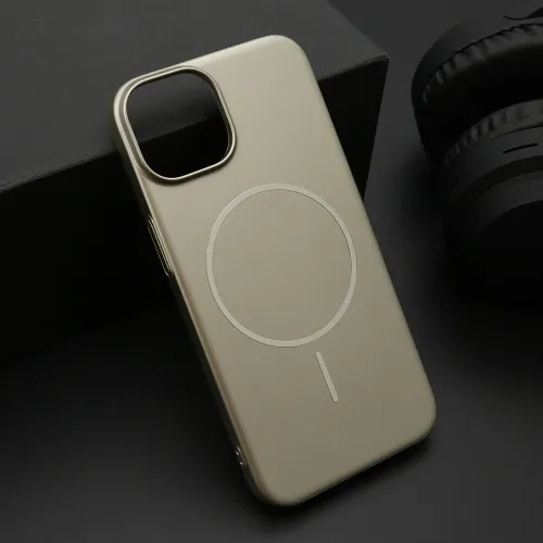 Futrola - maska PURE mat MagSafe za iPhone 14 (6.1) zlatna (MS).