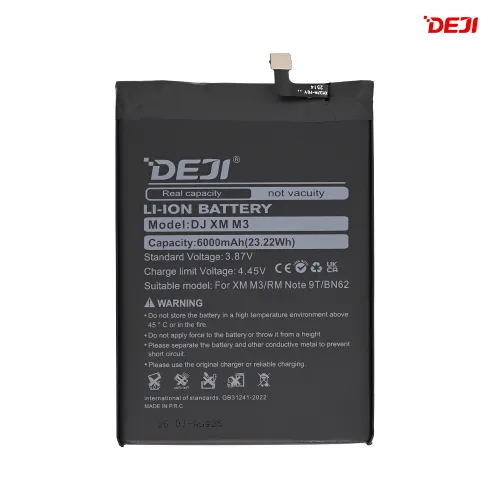 Baterija Deji za Xiaomi Redmi Note 9(6000mAh)BN62.