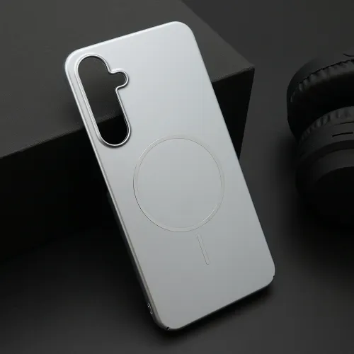 Futrola - maska PURE mat MagSafe za Samsung A556 Galaxy A55 5G srebrna (MS).