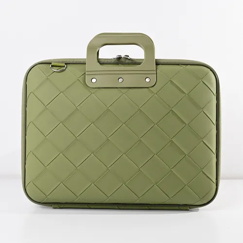 Torba za laptop Fashion Intrecciato 15" zelena.