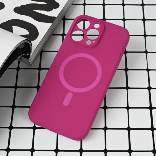 Futrola - maska Magsafe Pure color za iPhone 16 Pro Max 6.9 tamno pink.