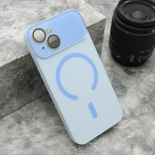 Futrola - maska PASTELPOP MagSafe za iPhone 14 (6.1) plava (MS).