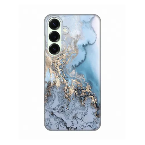 Silikonska futrola - maska print za Samsung S936 Galaxy S25 Plus Blue Gold Marble.