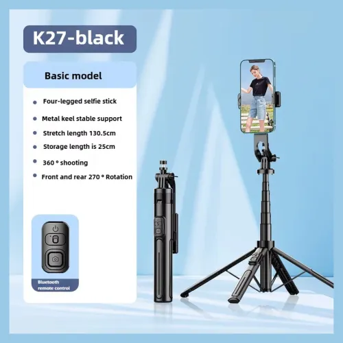 Selfie stick K27 + tripod crni.