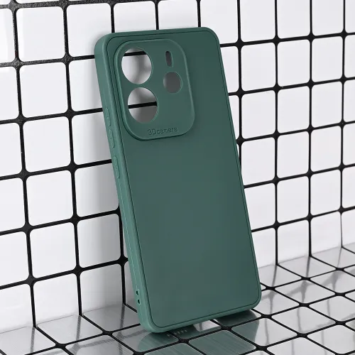 Futrola - maska 3D Camera za Xiaomi Redmi Note 14 4G (SRB) tamno zelena.