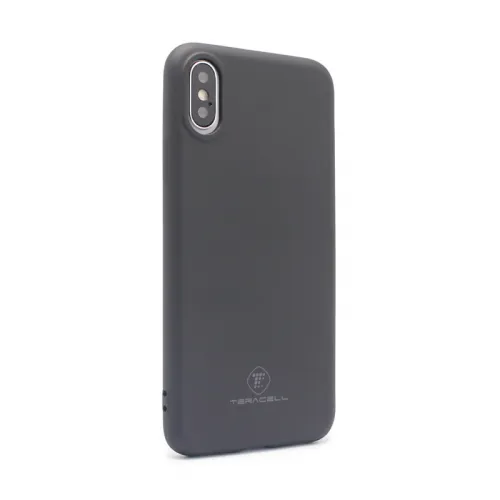 Futrola - maska Teracell Giulietta za iPhone X/XS mat crna.