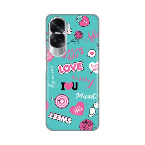 Silikonska futrola - maska print za Huawei Honor 90 Lite Love.