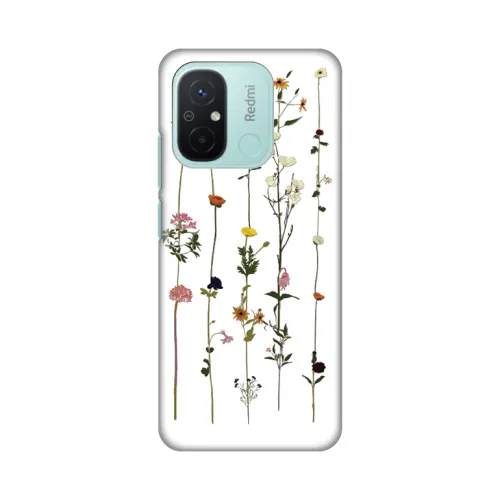 Silikonska futrola - maska print Skin za Xiaomi Redmi 12C Flower.