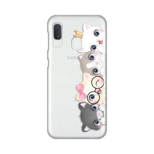 Silikonska futrola - maska print Skin za Samsung A202 Galaxy A20E Cats.