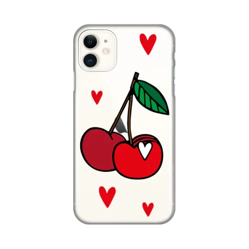 Silikonska futrola - maska print za iPhone 11 6.1 Cherry.