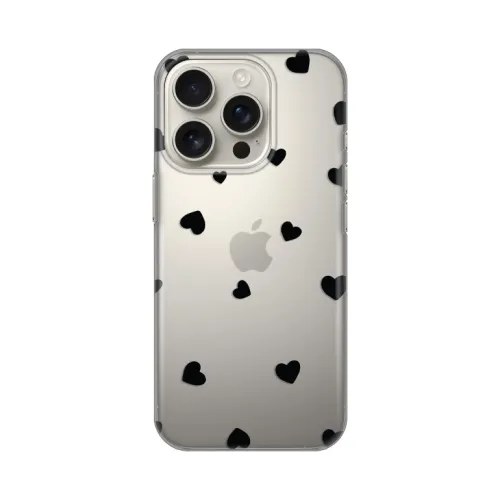Silikonska futrola - maska print Skin za iPhone 16 Pro 6.3 Hearts.