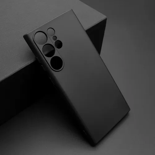 Futrola - maska ultra tanki KOLOR za Samsung Galaxy S23 Ultra crna (MS).