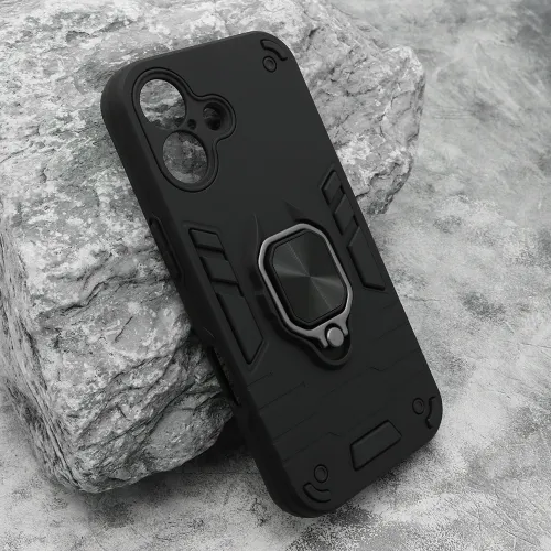 Futrola - maska Square ring za iPhone 17 (6.3) crna (MS).