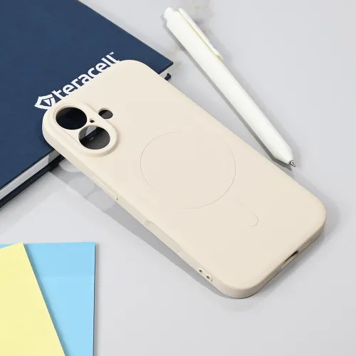 Futrola - maska Teracell Giulietta Magsafe za iPhone 17 6.3 bela.