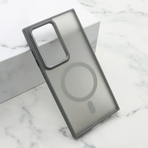 Futrola - maska SILKY MAGSAFE II za Samsung S928 Galaxy S24 Ultra 5G siva (MS).