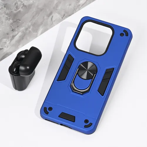 Futrola - maska Hard Ring za Xiaomi Redmi Note 14 5G plava.