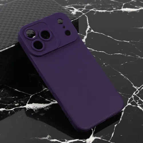 Futrola - maska Teracell Giulietta za iPhone 17 Pro Max 6.9 mat tamno ljubicasta.