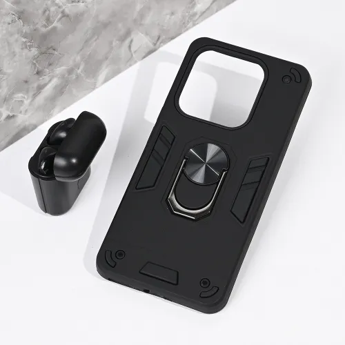 Futrola - maska Hard Ring za Xiaomi Redmi Note 14 5G crna.