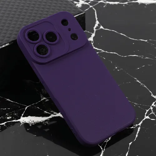 Futrola - maska Teracell Giulietta za iPhone 17 Pro 6.3 mat tamno ljubicasta.