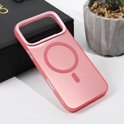 Futrola - maska Magsafe Clear za iPhone 17 Pro Max 6.9 roze.