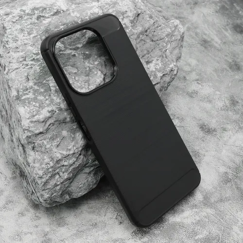 Silikonska futrola - maska BRUSHED za Huawei Honor X6c crna (MS).