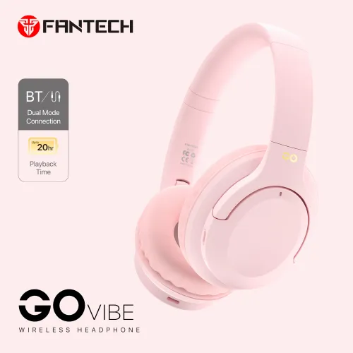 Bluetooth slusalice Fantech GO Vibe WH05 pink.