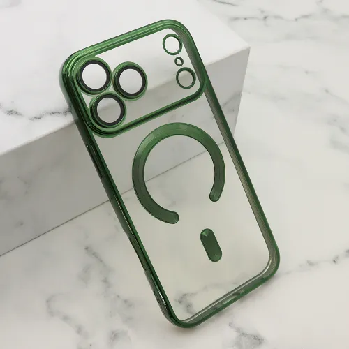 Futrola - maska CAMERA PROTECT MAGSAFE za iPhone 17 Pro Max (6.9) zelena (MS).