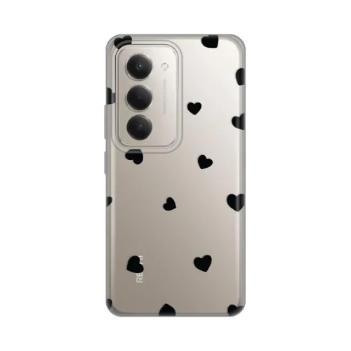 Silikonska futrola - maska print Skin za Xiaomi Redmi 15 4G Hearts.