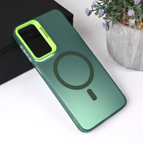 Futrola - maska Magsafe Clear za Samsung A165F Galaxy A16 5G zelena.