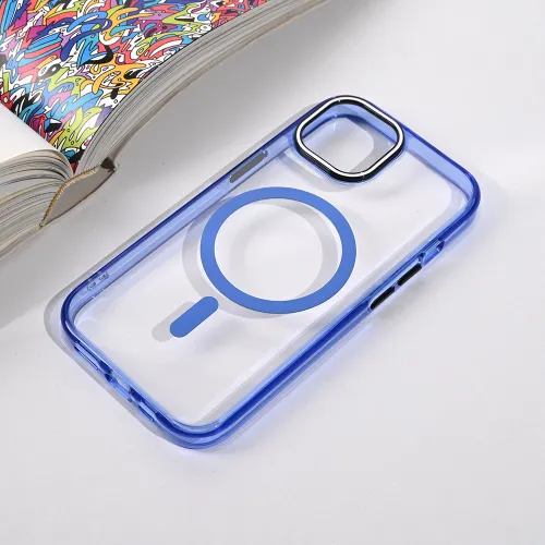 Futrola - maska Magsafe Color Pop za iPhone 13/14 6.1 plava.