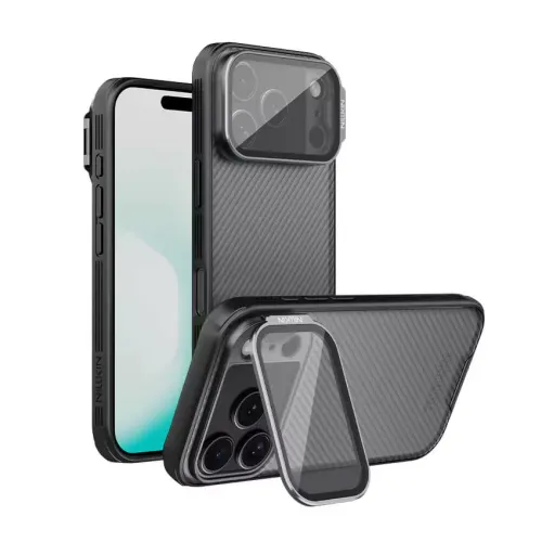 Futrola - maska Nillkin CamShield Prop za iPhone 17 Pro 6.3 crna (transparent kamera).